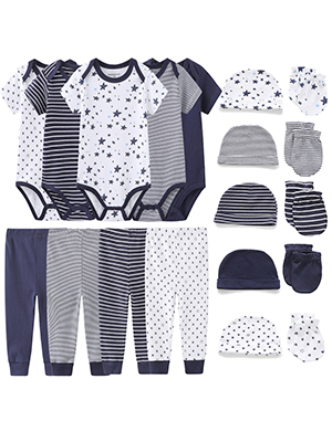 Unisex Baby Layette Essentials Giftset Clothing Set 19-Piece 