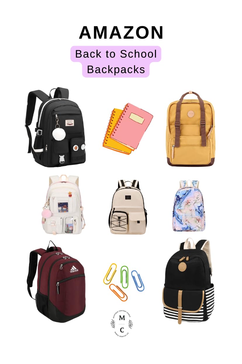 The cutest Amazon backpacks for back to school. 