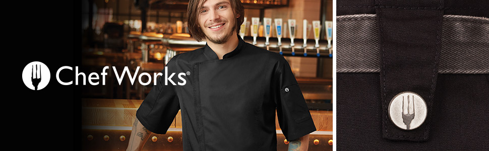 Chef Works Men''s Springfield Chef Coat Banner