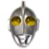 happy happy Ultraman Mask for Christmas Costume,Character Cosplay Half Face Masks Masquerade Party Ultraman, Silver, Free Siz