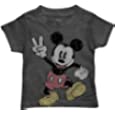 Boys Mickey Mouse Toddler Shirt - Toddler Boys Mickey Mouse Classic T-Shirt (Charcoal Heather, 5T)