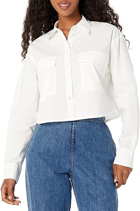 Women's Poplin Long Sleeve Blouse