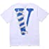 Big V Letter Shirts Men's Graphic Print T Shirt Hip Hop Short Sleeve Cotton Crew Neck Tee Tops for Men Women