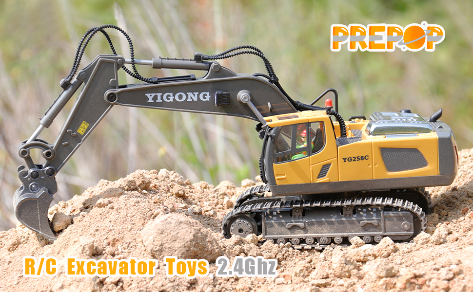 remote control excavator toy for boys 4-7 yr old  5 year old boy birthday gift