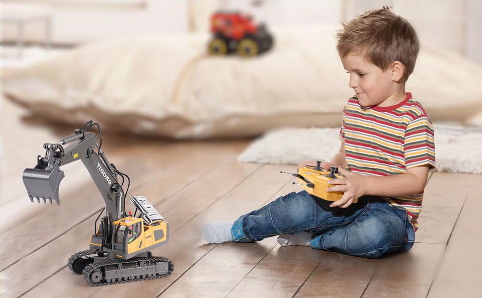 6 year old boy birthday gift rc excavators for kids toy for 7 year old boy