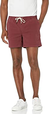 Amazon Essentials Men's Slim-Fit 5" Pull-on Comfort Stretch Canvas Short (Previously Goodthreads)