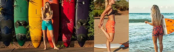Maui Rippers, womens shorts, swimshorts, boardshorts, swimwear, fun swim, beachwear