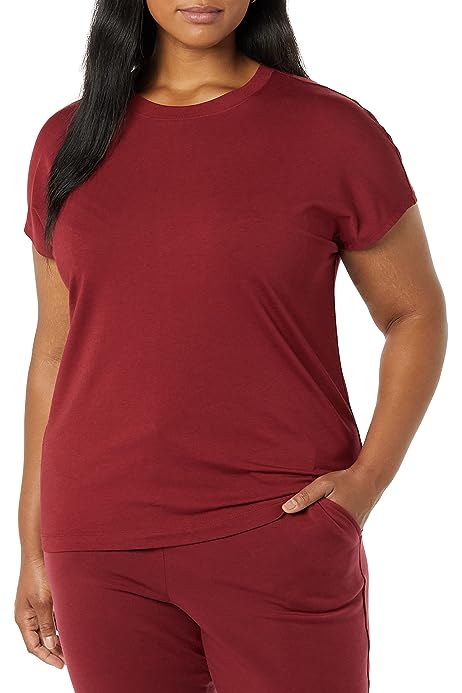 Women's Cotton Modal Dropped Shoulder Long Line T-Shirt (Available in Plus Size)