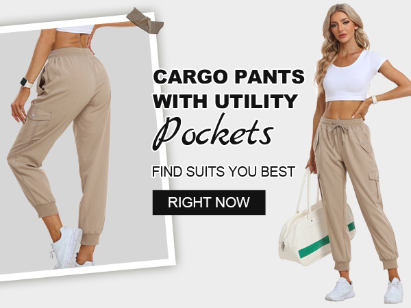 Womens Cargo Capris Hiking Lightweight Pants Quick Dry Casual Outdoor Trip Loose Shorts 6 Pockets