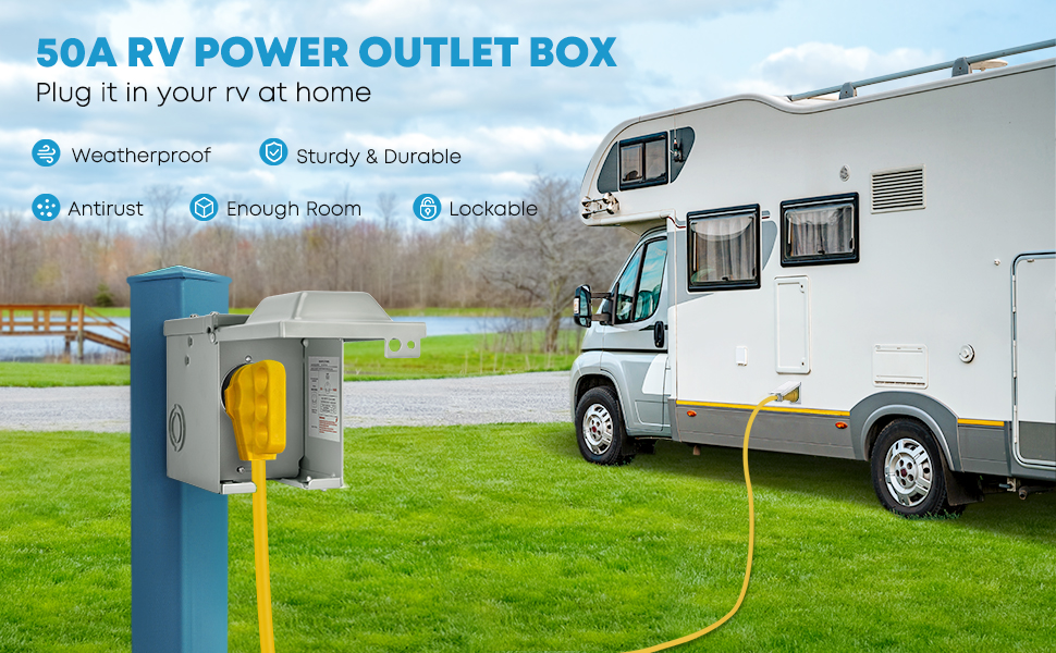 50A RV POWER OUTLET BOX