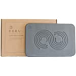 Dorai Home Bath Stone – Luxury Bath Mat – Instantly Removes Water – Non-Slip Surface – Modern and Stylish Design – Rubberized Bottom Pad – Zen Slate