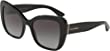 Dolce & Gabbana DG 4348 501/8G Black Plastic Butterfly Sunglasses Grey Gradient Lens