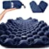 WELLAX Ultralight Air Sleeping Pad - Inflatable Camping Mat for Backpacking, Traveling and Hiking - Best Sleeping Pad for Cam