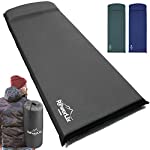 Powerlix Sleeping Pad – Self-Inflating Foam Pad - Insulated 3inches Ultrathick Mattress for Camping, Backpacking, Hiking - Ultralight Camping Mat Pad for A Tent, Built in Pillow- Fits in A Carry Bag