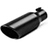 A-KARCK Exhaust Tip 2.5 Inch Inlet, 2.5” Inlet 4” Outlet 12” Long Black Coated Finish Muffler Tip For Truck Tailpipe, Stainle