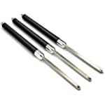 Simple Woodturning Tools Carbide Lathe Turning Tool Set of 3 Full Size with 17&quot; Foam Grip Handles, USA Made