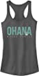 Disney Women's Lilo & Stitch Ohana Bold Slim Fit, Scoop Hem Racerback Tank