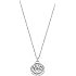 Michael Kors Women's Silver Tone Pendant Necklace With Crystal Accents