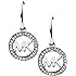Michael Kors Women's MK Logo Silver-Tone Stainless Steel Drop Earrings (Model: MKJ4795040)