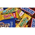 Snickers, Twix, Milky Way Caramel, &amp; M&amp;M&#39;s Caramel, Mars Caramel Lovers Chocolate Fun Size Assorted Candy Bars -55 Pieces Caramel Candy Bag -