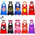 Superhero Capes and Masks Double Side Capes Superhero Dress up Costumes Halloween Cosplay Birthday Party for Kids Gifts