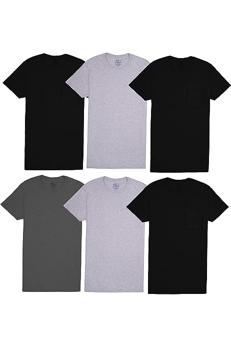 Men's Eversoft Cotton Short Sleeve Pocket T-Shirts, Breathable & Tag Free