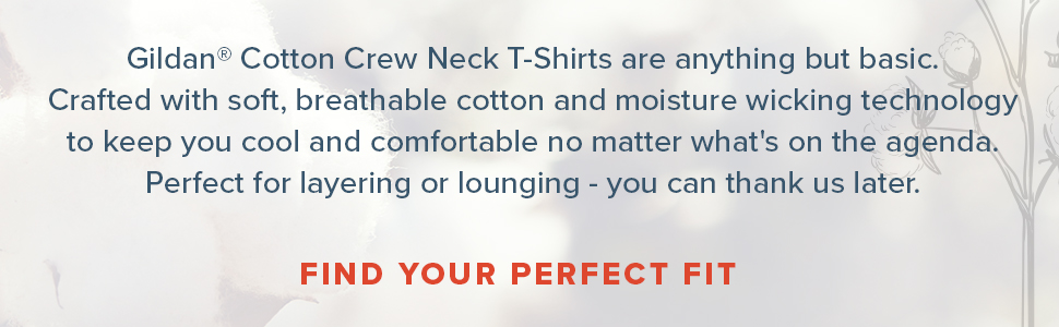 Gildan Cotton Crew Neck T-Shirts