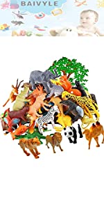 animal safari plastic zoo party jungle toy wild supplies mini animals toys learning for kid girl boy