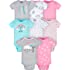 Gerber baby-girls 8-pack Short Sleeve Onesies Bodysuits