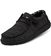 Hey Dude Men''s Wally Sox Jet Black Size 11 | Men’s Shoes | Men''s Lace Up Loafers | Comfortable & ...