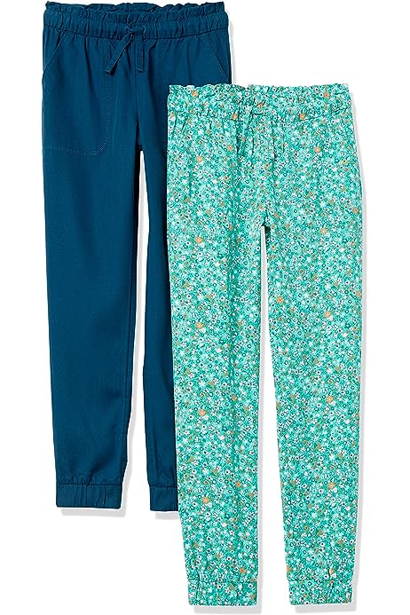 Girls and Toddlers' Soft Play Pants, Pack of 2