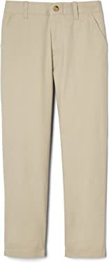 French Toast Men's Adjustable Waist Stretch Straight Fit Chino Pant (Standard & Husky)