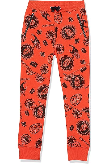 Disney | Marvel | Star Wars Boys and Toddlers' Zip-Pocket Fleece Jogger Pants (Previously Spotted Zebra)
