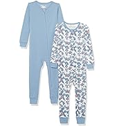 Hanes unisex-baby Sleep & Play Suits, Ultimate Zippin Pajamas for Boys & Girls, 2-pack