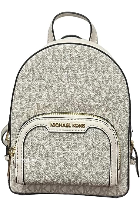Jaycee XS Mini Convertible Backpack MK Signature Crossbody (Light Cream)