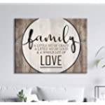 Sense Of Art| Family Is Everything| Family room furniture| Framed wall art| Large canvas wall art| Farmhouse decor| Family wall décor| Living room decor (30 x 40, Family Love Saying)