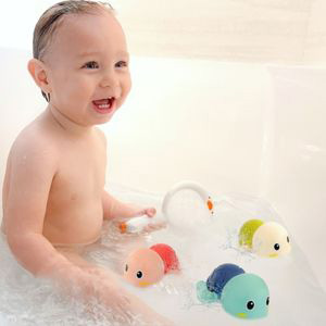 bath toys set toddler kids boys girls baby swimming wind up floating turtle tortoise bathtub pool