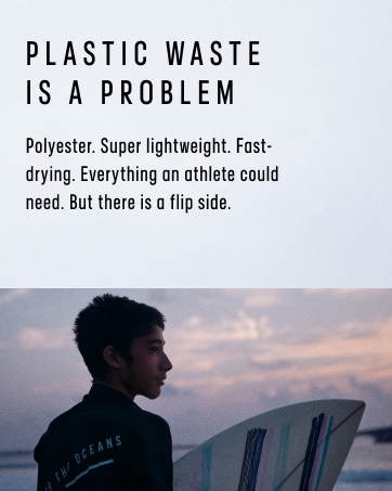 adidas sustainability messaging with boy surfer image