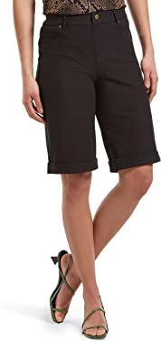 HUE Women's Cuffed Essential Denim Shorts