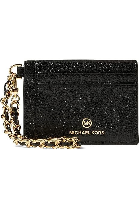 Jet Set Charm Small Id Chain Card Holder Black One Size