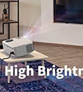 WEWATCH V70Pro Native 1080P Projector, 450 ANSI Lumens 20,000LM 5G WiFi Bluetooth Projector for I...