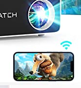 Native 1080P Video Projector with WiFi and Bluetooth, WEWATCH 18500L Movie Projector, Ultra HD 4K...