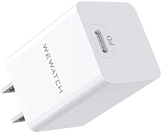 USB C Charger, WEWATCH 30W Foldable Plug Mini Fast Wall Charger GaN Tech PD 3.0 PPS Compatible with iPhone 13/13 Pro Max/iPhone 12, Samsung Galaxy, MacBook Air, iPad Pro/Air/Mini