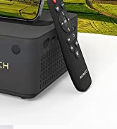 WiFi Bluetooth Projector, WEWATCH Native 1080P Mini Portable Projector, 260" Screen and 5W Speake...