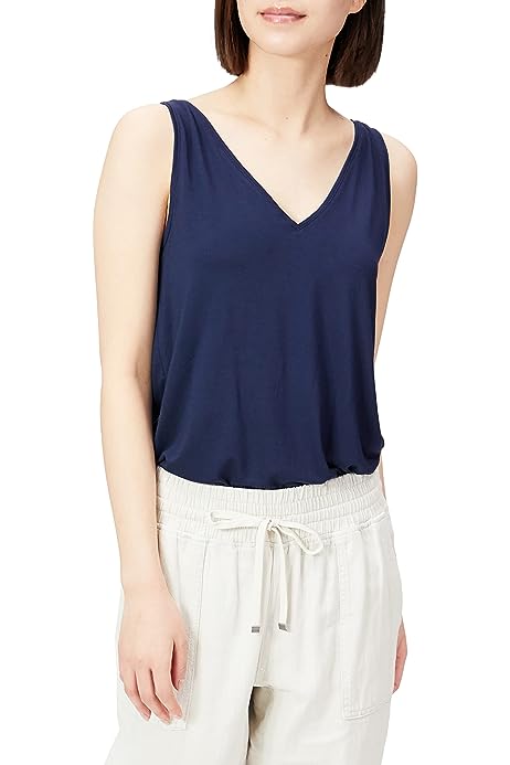 Women's Jersey Standard-Fit V-Neck Scoopback Tank Top (Previously Daily Ritual)