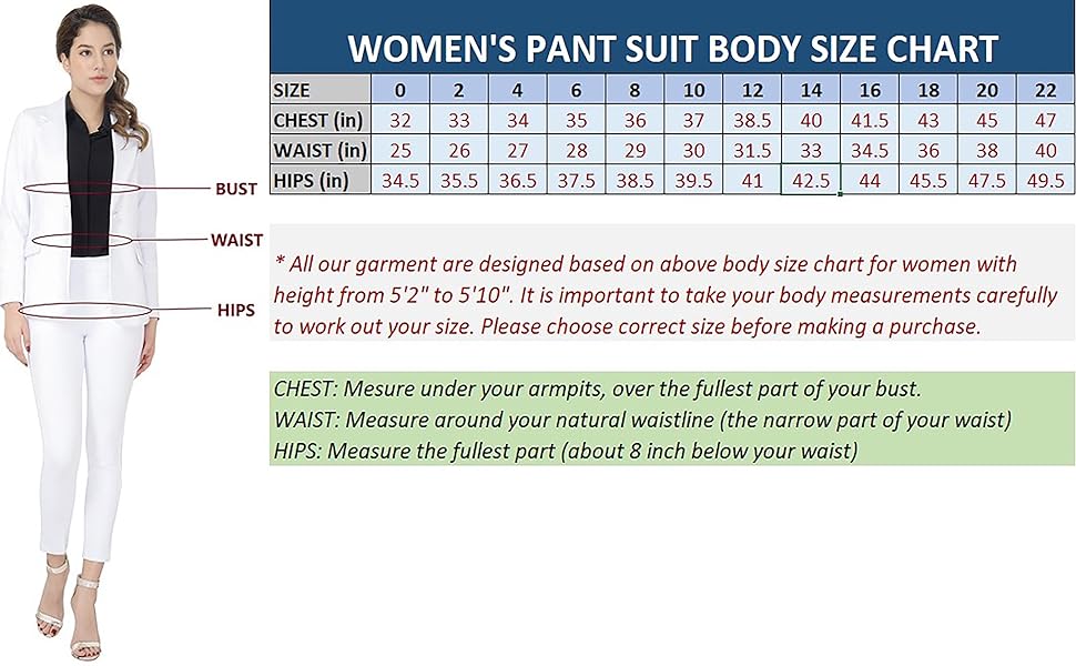 Marycrafts Women''s Business Blazer Jacket Pant Suit Set For Work