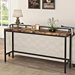 Tribesigns 70.9 inch Extra Long Sofa Table, Narrow Long Console Table Behind Couch, Rustic Entryway Table Industrial Skinny Hallway Table for Living Room
