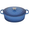 Le Creuset Enameled Cast Iron Signature Oval Dutch Oven with Lid, 8 Quart, Marseille