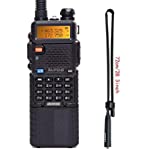 BaoFeng UV-5R High Power Walkie Talkie Portable Two-Way Radio 3800mAh Battery with ABBREE Tactical Antenna (1Pack+28.3inch Antenna)