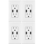 Outlet with USB, High Speed Charger 4.2A Charging Capability, Child Proof Safety Duplex Receptacle 15 Amp, Tamper Resistant Wall Socket Plate Included UL Listed MICMI, 4.2A USB outlet 4pack